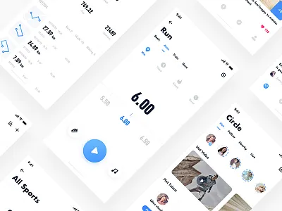 Sports app-02 app blue kane kane d number run sports walk