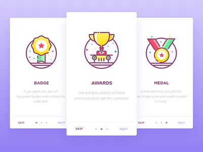 Onboarding Screens#11/12 awards badge medal