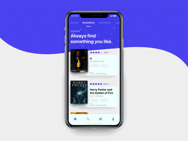 Audiobook App Concept animation app audiobook concept debut dribbble first shot hello iphone x ui
