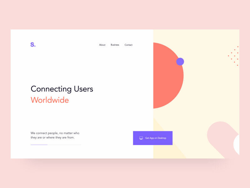 Landing Page Concept app landing page messenger pattern platform ui ux website tech