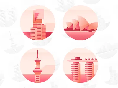 City Icons australia best cities in the world city icon communications company branch contact us flat icon marketing communication singapore
