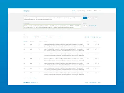 URL Redirect Platform dashboard internal tools ui
