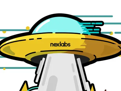 nexlabs On The Beach adobe beach boat good vibe illustration illustrator myanmar nexlabs ufo wave