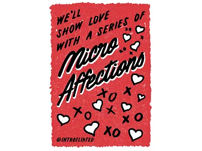 Introflirted #43 MicroAffections hand lettering introvert introverted lettering script twitter type typography