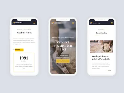 Kornfeil / Responsive Webdesign clean iphone x landing page minimalistic mockup product page simple ui visual design web website
