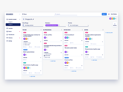 Kanban Board UI Design ildiesign ildiko ignacz kanban kanban ui ui ui design ui pattern ux ux design