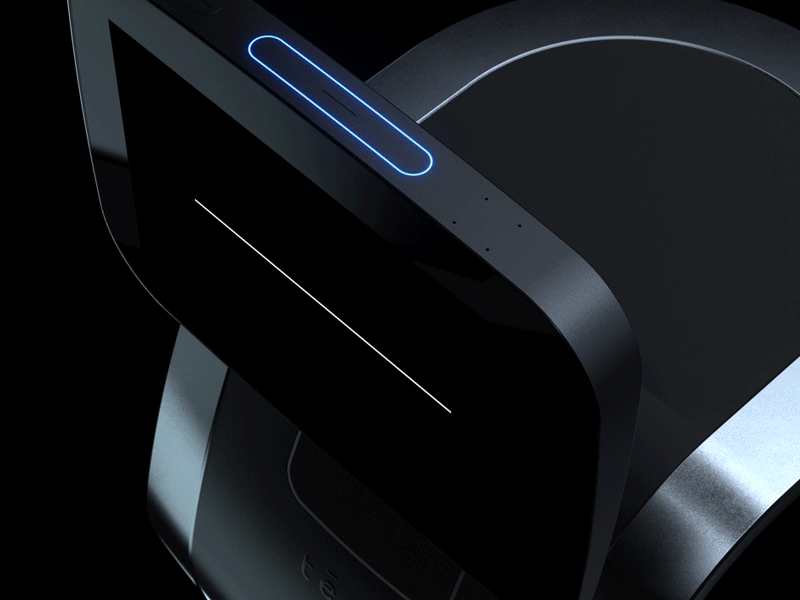 Tēmi Voice Interface ai dark interface minimal mnml robot simple ui ux