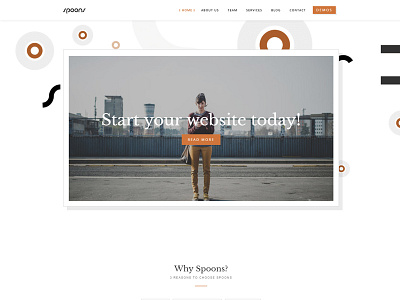 Spoons WordPress Theme business envato little neko theme themeforest ui ux web design wordpress