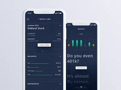 Friends with Health Benefits dark ui design graph health illustration iphone x ui user experience user interface ux