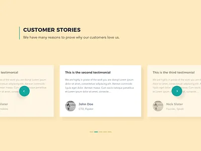 Customer Stories customer design minimal story testimonial ui web