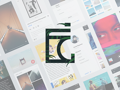 #1 Gamma-Photography community App clean ios minimalism mobile photography simple ui ux white