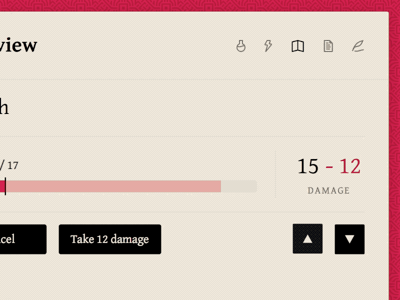 Vitality! dnd dungeons and dragons playbook