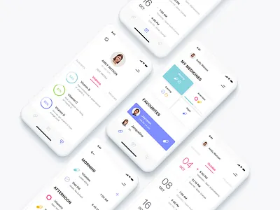 Medical Reminder App drugs ios medical medicine minimalism mobile mobile app pills ui ux