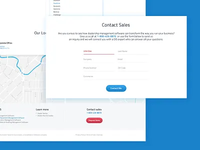 DIS contact page contact form homepage landingpage map onepage product tabs website