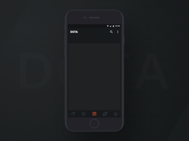 DOTA events action assistant character dota dynamic event game information sliding ui ux