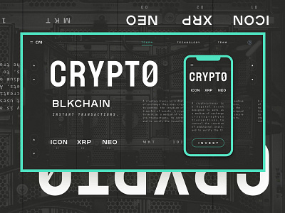 cryptocurrency bitcoin block blockchain brand crypto cryptocurrency ico ui ux website