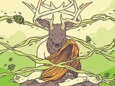 Vertigo Beer Label antlers beer can deer ipa label meditation three rings brewery vertigo