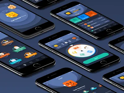 Trivia Train Game app call center design educational game ios quiz trivia ui