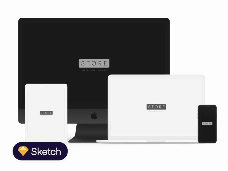 Sketch Mockup Devices clay download free freebie imac ipad iphone iphone x mac macbook mock up mockup ramotion ramotion store sketch sketch mockup ui