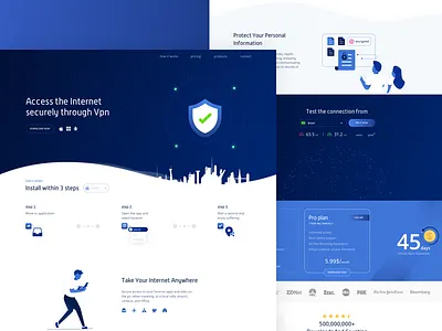 VPN Hotspot shield redesign access design internet layout ui ux vpn
