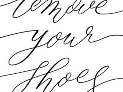 lil hallway sign calligraphy lettering modern typography