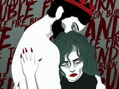 Macbeth digital illustration event poster illustration macbeth play poster program program design theatre theatre play theatre poster ticket ticket design