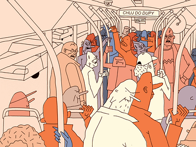 OPUS MAGNUM bus city crowd job life mob people public scrouge traffic transport work