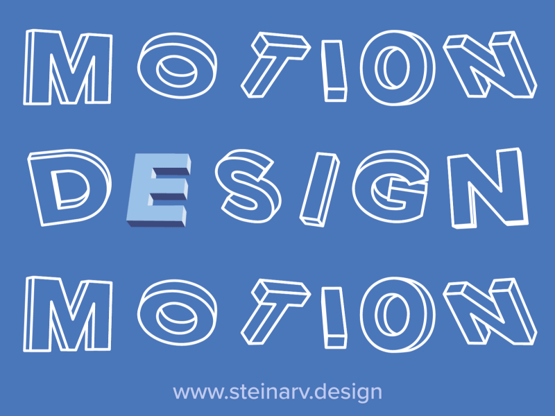 3D text animation after effects animation gif illustrator