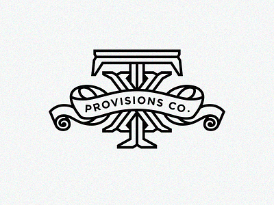 TX Provisions Co. branding flags illustration lockup logo texas
