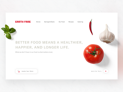 Earth Fare Homepage Redesign earth fare web web design