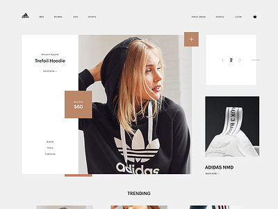 ADIDAS Mock-up 01 adidas design interface ui ux