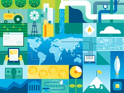 A Mix of Stuff header hero image icon illustration investment space technology