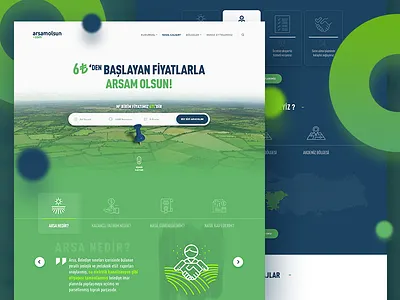 Arsamolsun.com / Web UI Design consultancy estate green land product ui ui design ux web web design white
