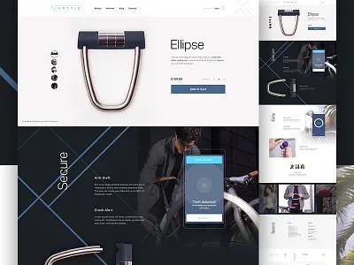 Lattis Product Page bike clean e commerce ecommerce product shopify startup store tech
