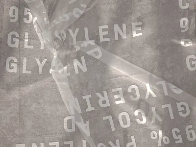 Garden Grove / Concrete + Plastic Tarp 3d c4d concrete graden grove octane plastic superwindy tarp type typography