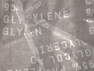 Garden Grove / Concrete + Plastic Tarp 3d c4d concrete graden grove octane plastic superwindy tarp type typography