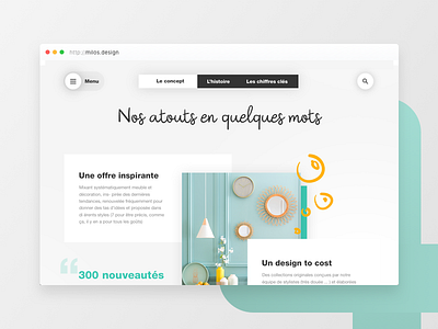 Maison Du Monde corporate animation corporate furnitures maison du monde principle prototype