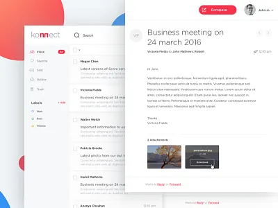 Mail Web App application desktop email mail ui ux web app website mail box