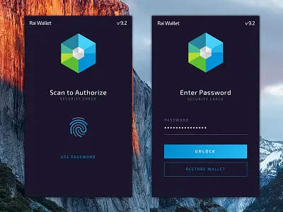 RaiBlocks Wallet Login app cypto login raiblocks ux wallet