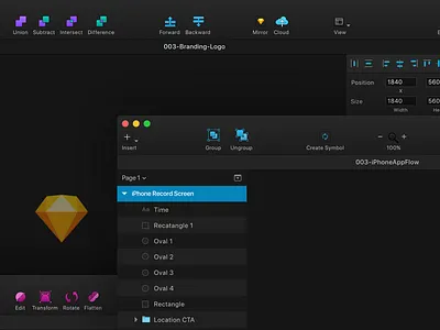 Sketch Dark Theme Plugin dark interface layout sketch tool ui ux vector