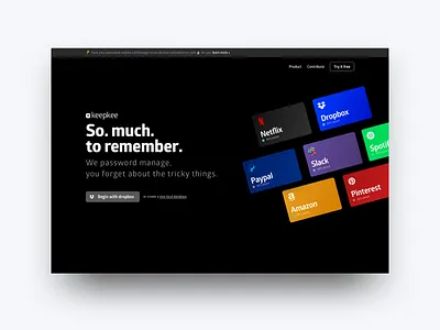 KeePass X - Now KeepKee product rebrand dark ui keemac keepass keeweb landing marketing microcopy password rebrand ux writing webapp