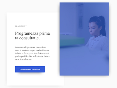 Luxury dental clinic - page section (WIP) ⚒ clean dental interface layout web
