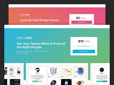 Updates to Teams & Pro pages