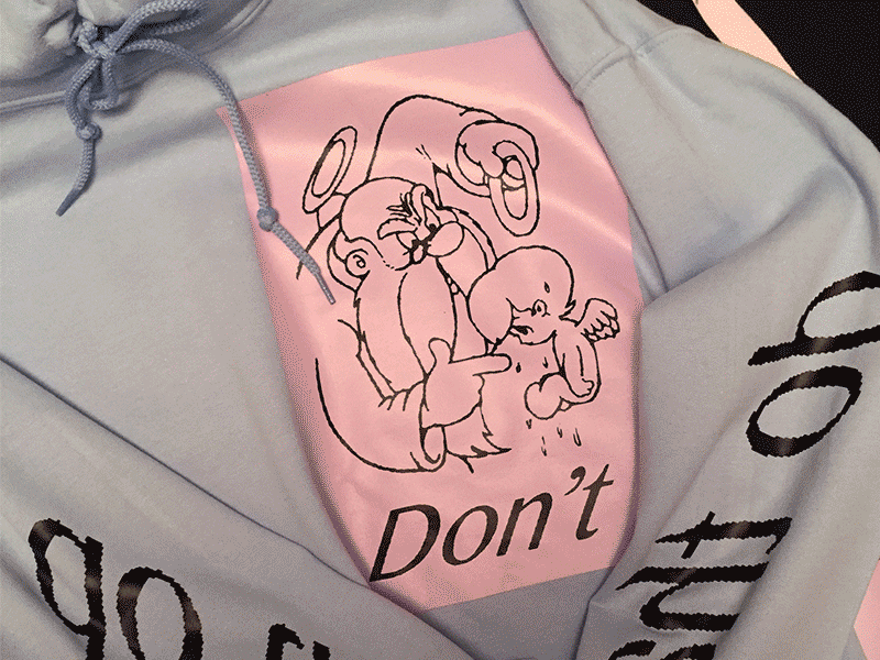 Don't do this, don't do that hoodie apparel clothing fashion goods illustration kikillo nike streetwear swosh