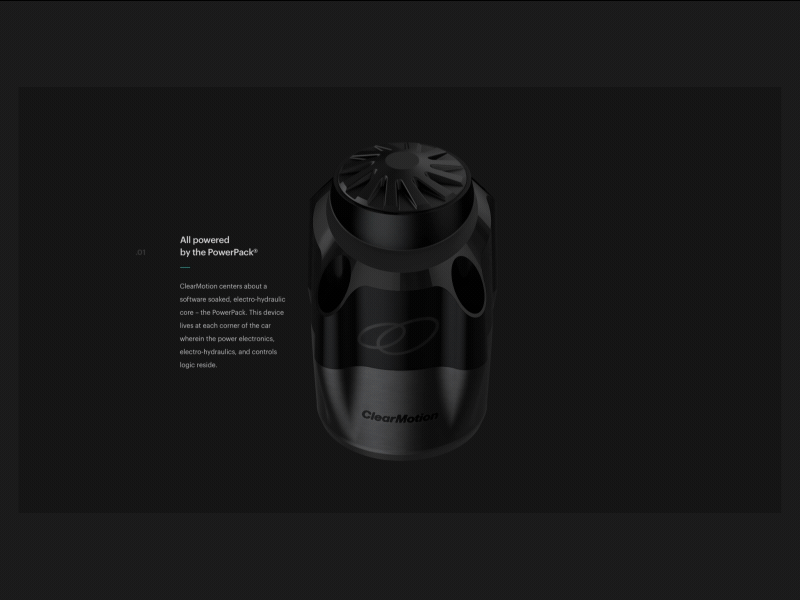 ClearMotion. An inside job automotive car scroll technical transitions