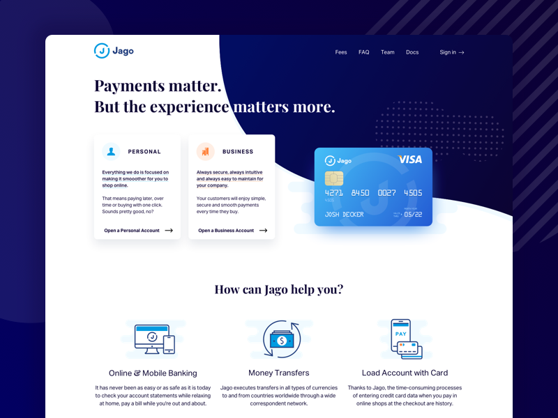 Example of Jago - Payment Solutions