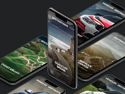 Fullscreen Section Browsing - Collection animation app browse device interaction interface iphonex mockup pagination swipe ui ux