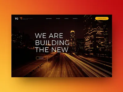 Website TC Technology Group design duotone fiber interface layout optic page technology ui visual web website