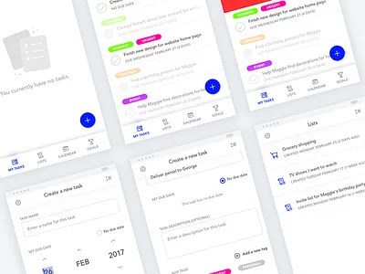 Task Manager app manager planner sketch tasks ui