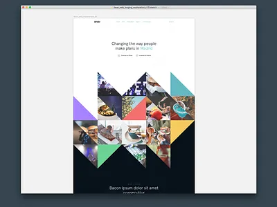 Fever website exploration (discarded design) burgers entertaiment event events festival fever feverup food gastro party plan plans